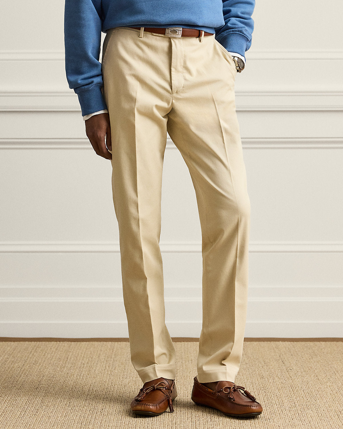 Hand-Tailored Stretch Chino Trouser