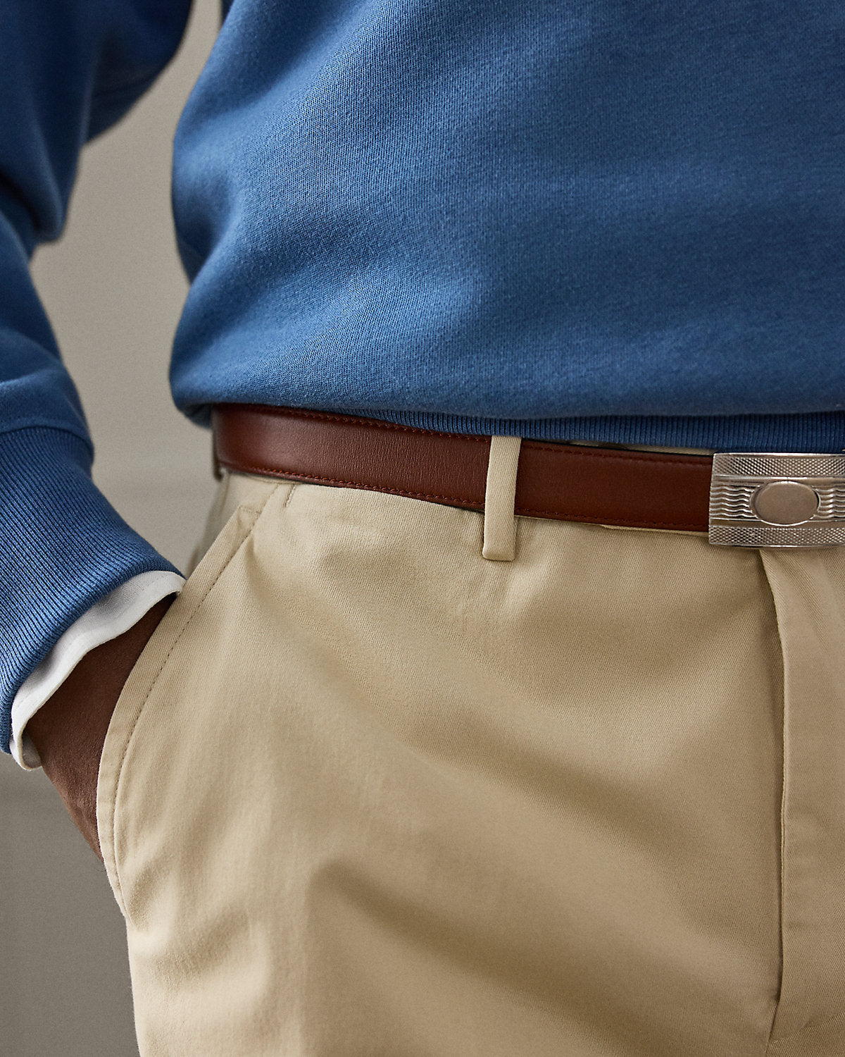 Hand-Tailored Stretch Chino Trouser