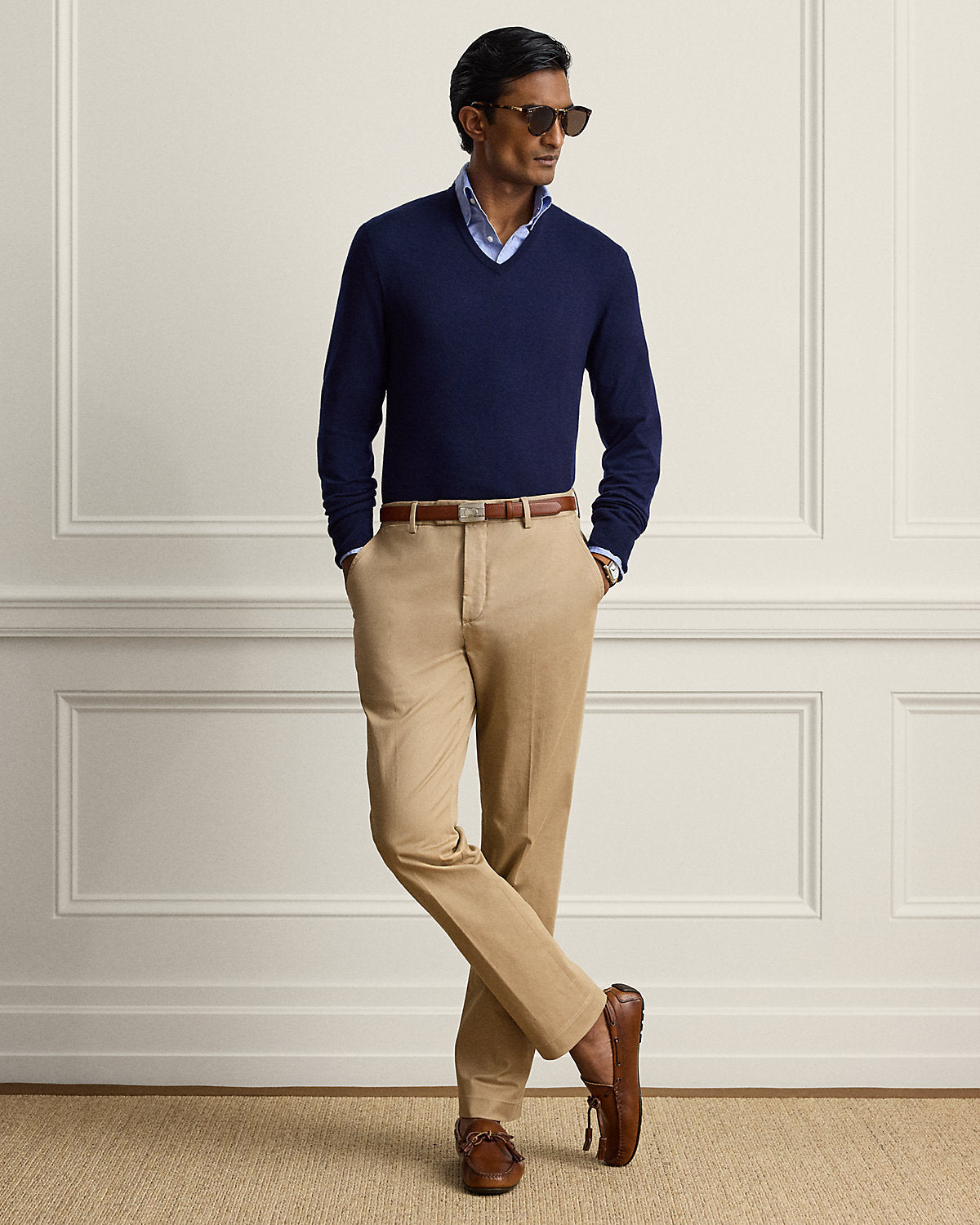 Hand-Tailored Stretch Chino Trouser