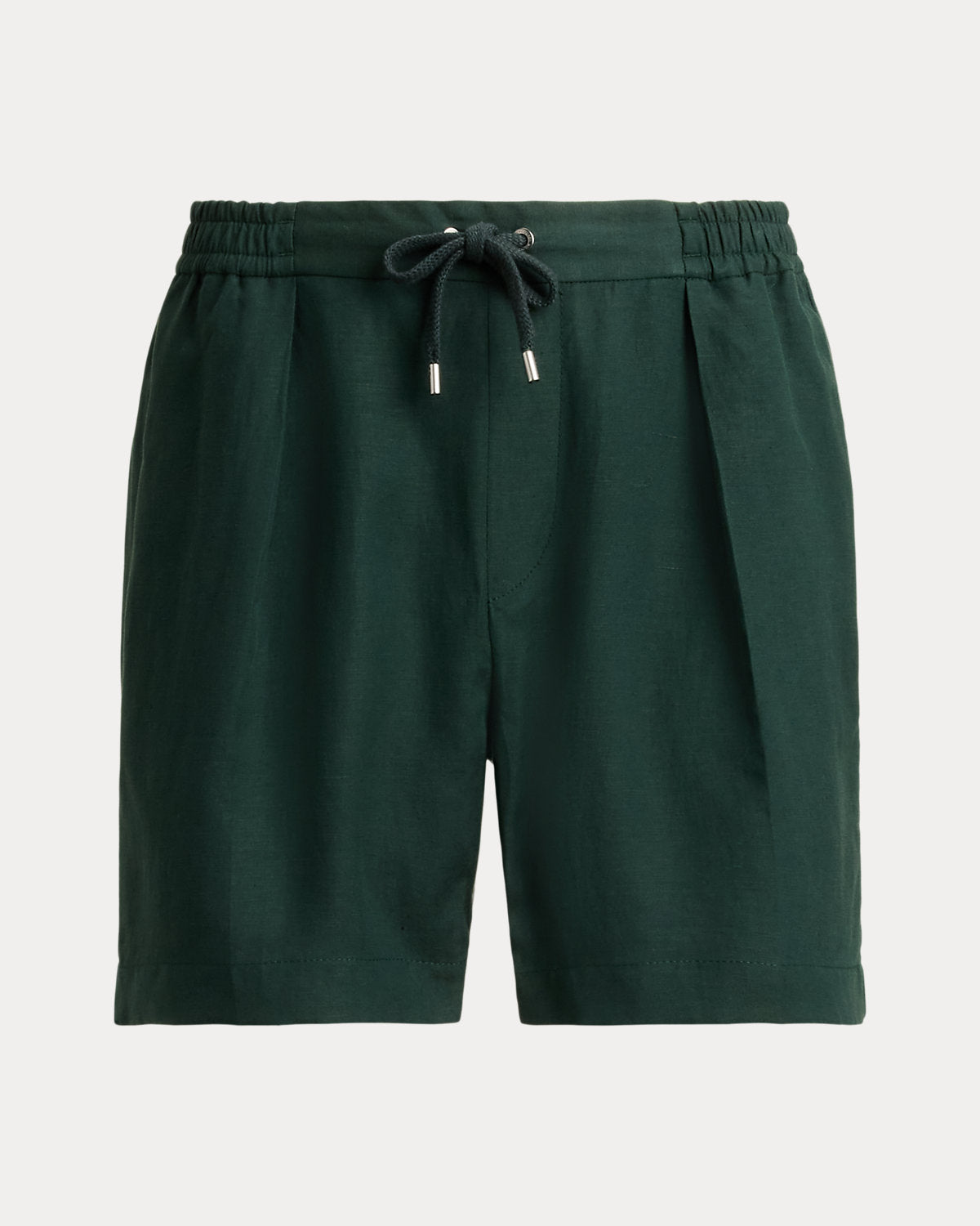 Silk-Linen Drawstring Short