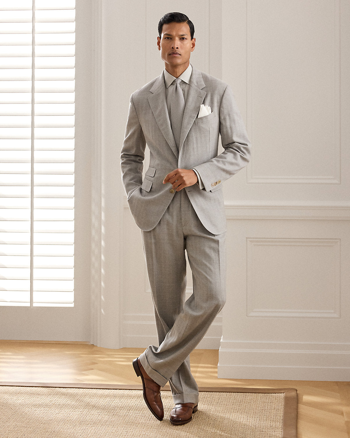 Glenn Hand-Tailored Herringbone Trouser