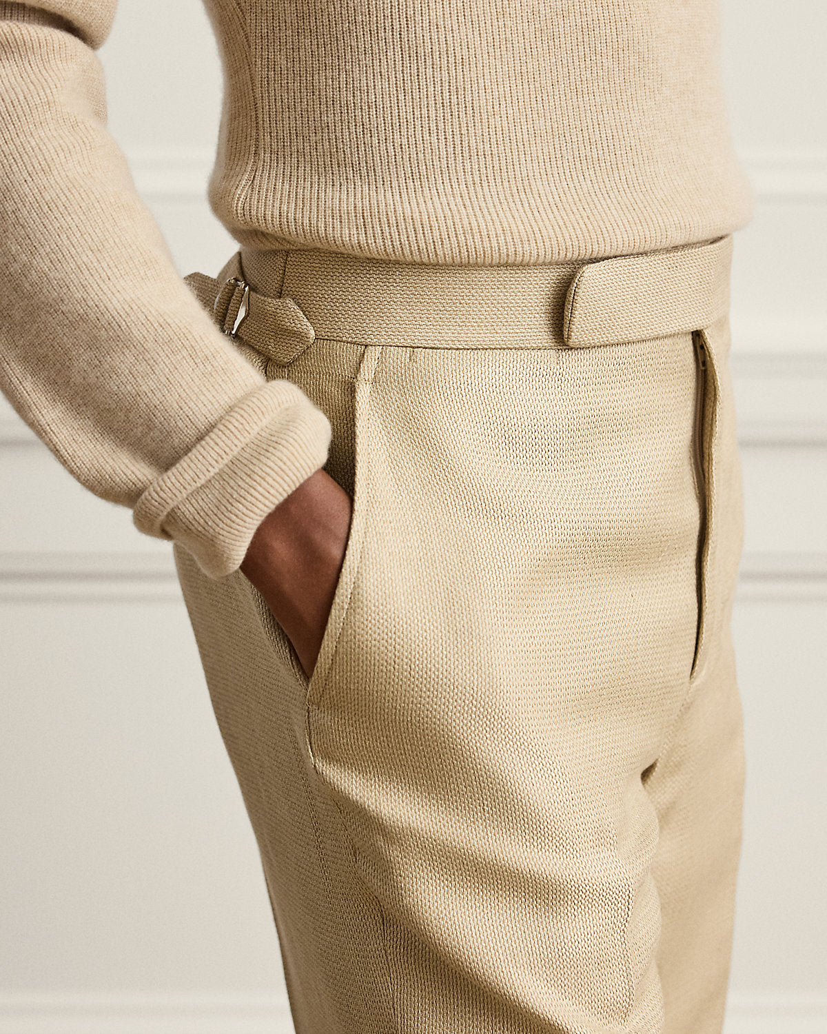 Gregory Hand-Tailored Twill Suit Trouser