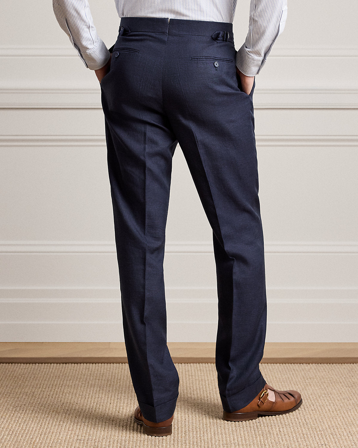 Gregory Hand-Tailored Plaid Trouser