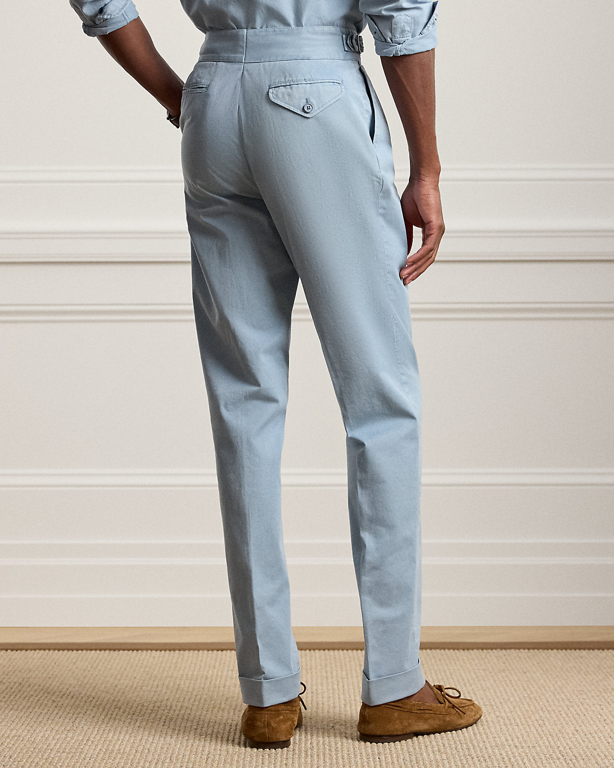 Hand-Tailored Garment-Dyed Chino Trouser