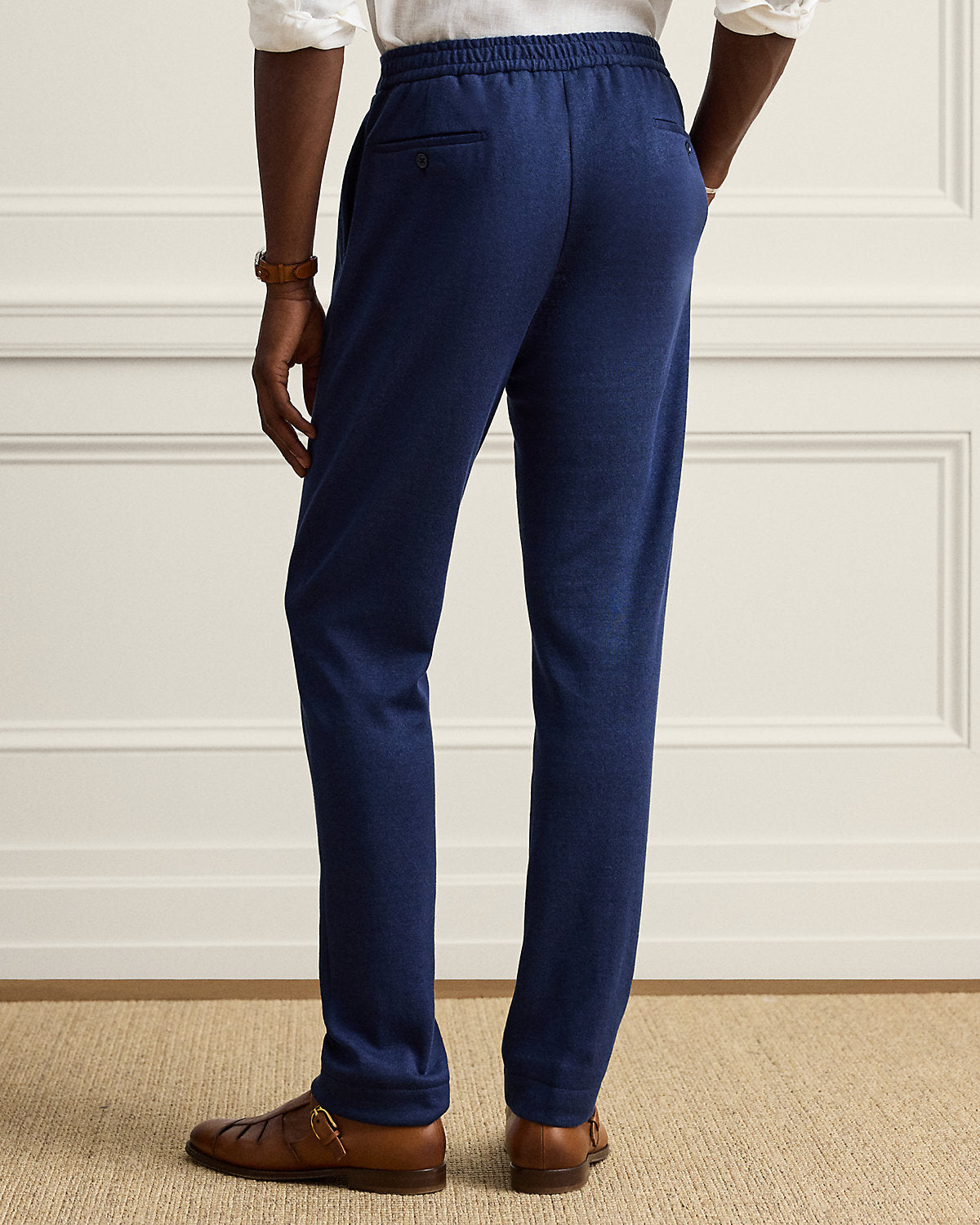 Hand-Tailored Linen-Blend Suit Trouser