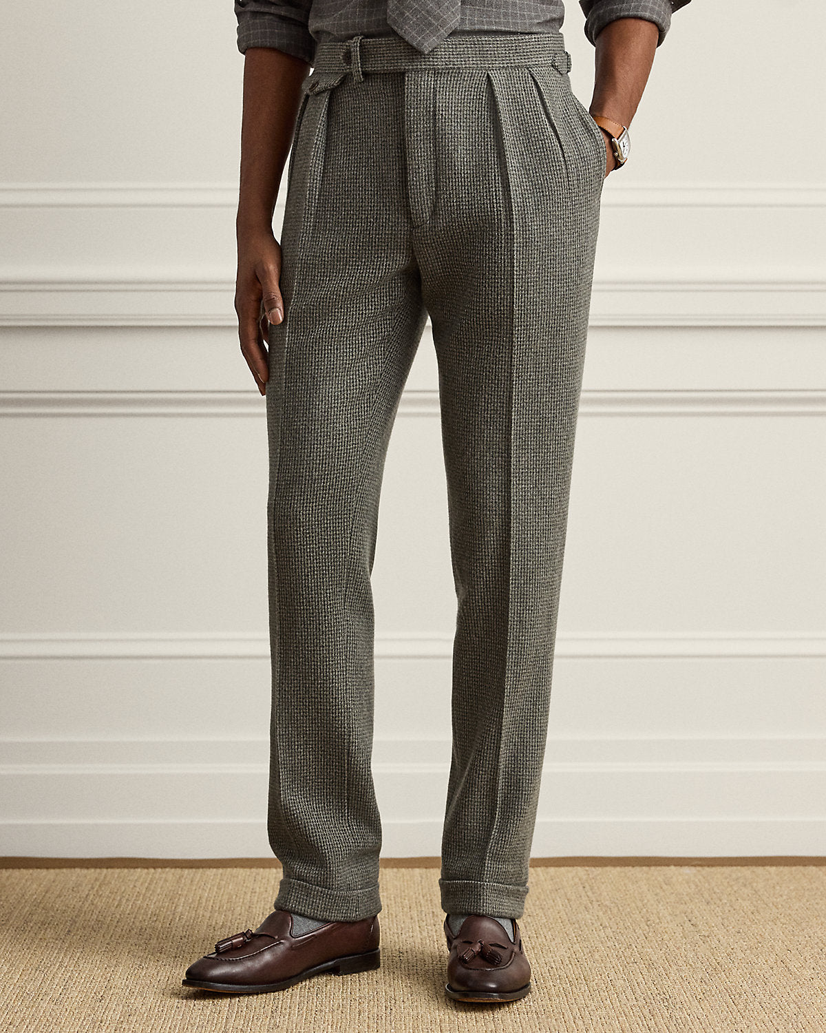 Gregory Hand-Tailored Tick-Weave Trouser