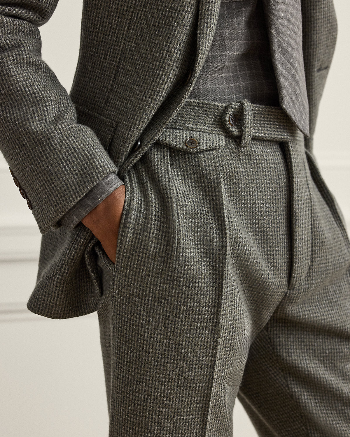 Gregory Hand-Tailored Tick-Weave Trouser