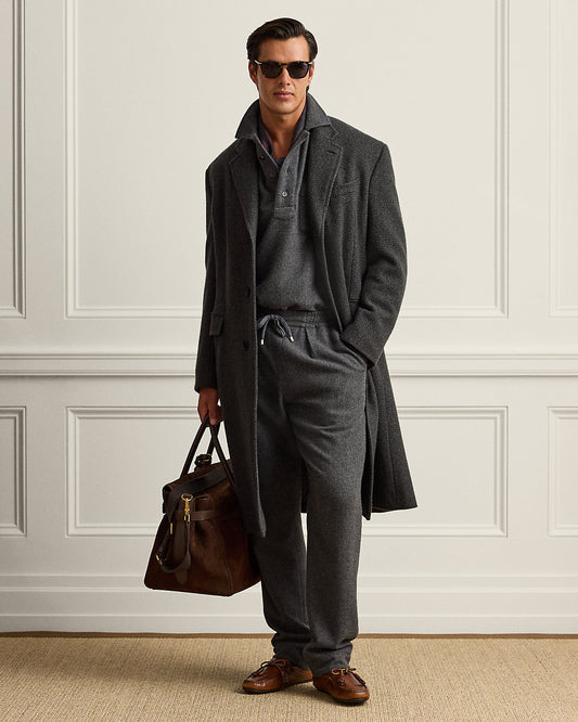 Hand-Tailored Wool-Cashmere Trouser