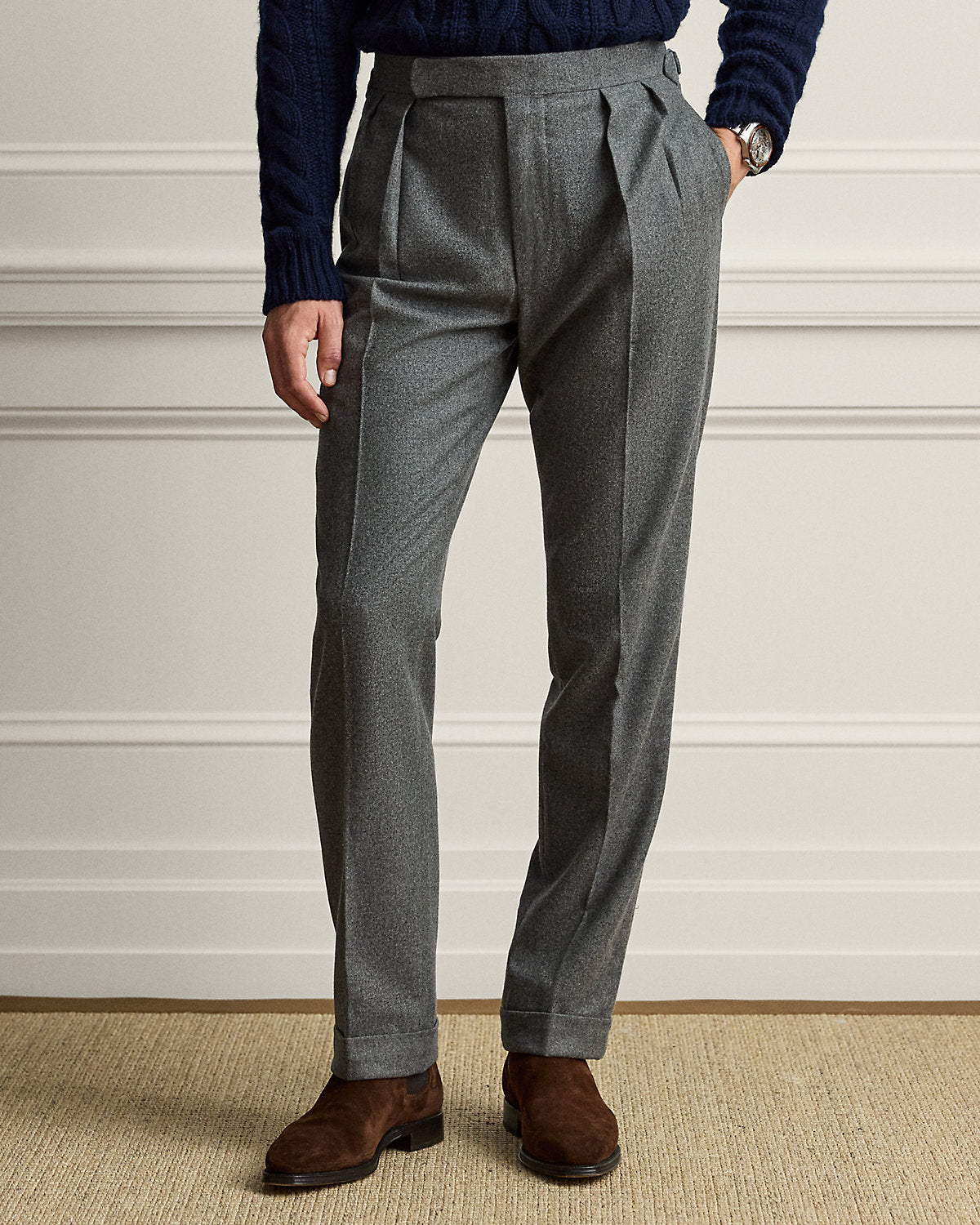 Gregory Hand-Tailored Flannel Trouser
