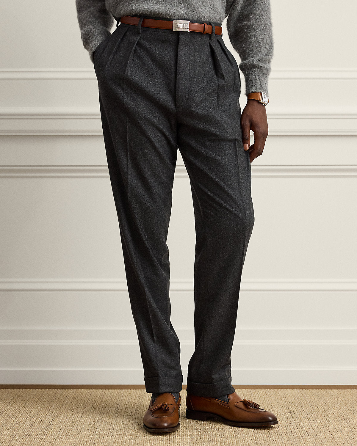 Glenn Hand-Tailored Flannel Trouser