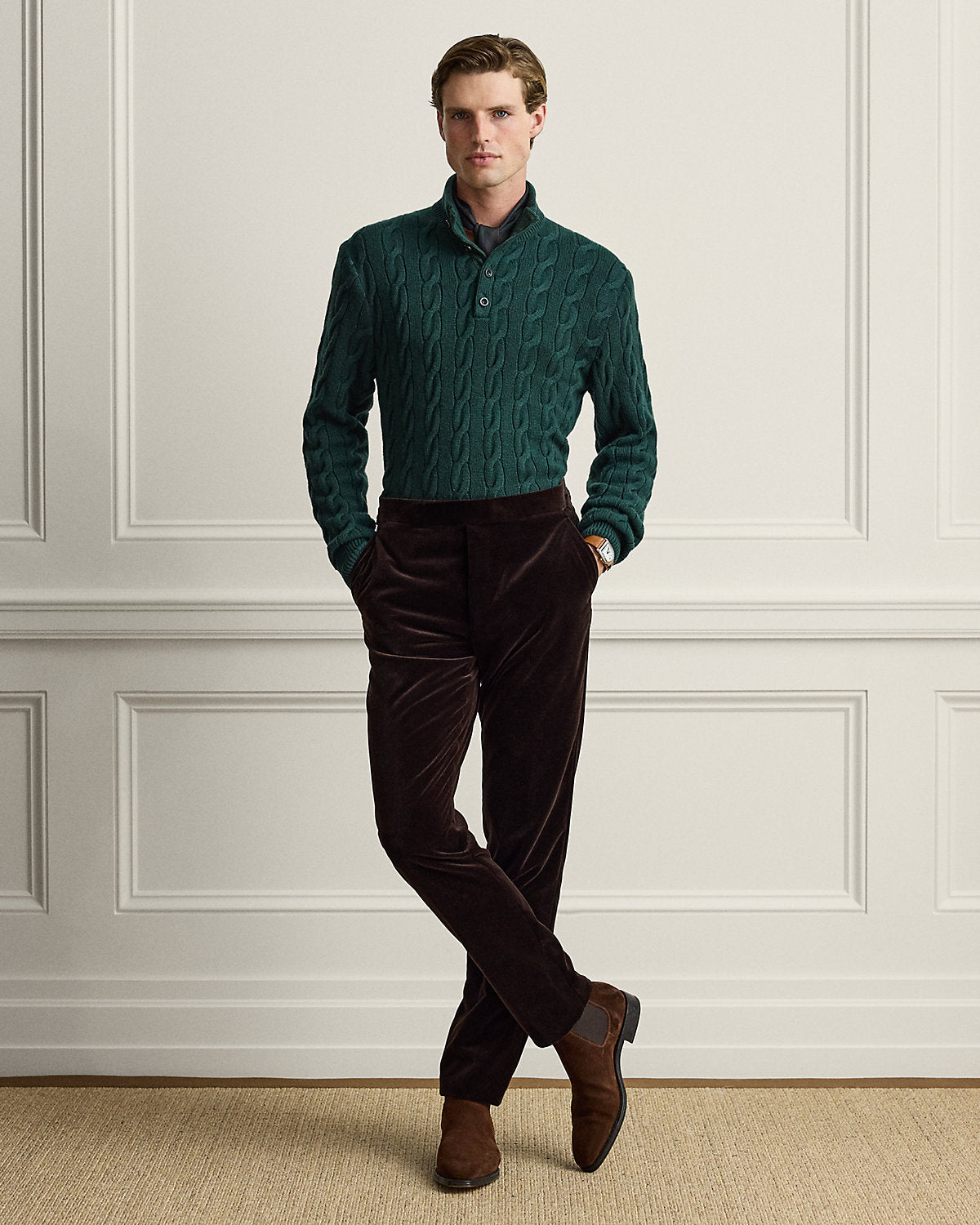 Gregory Hand-Tailored Velvet Trouser