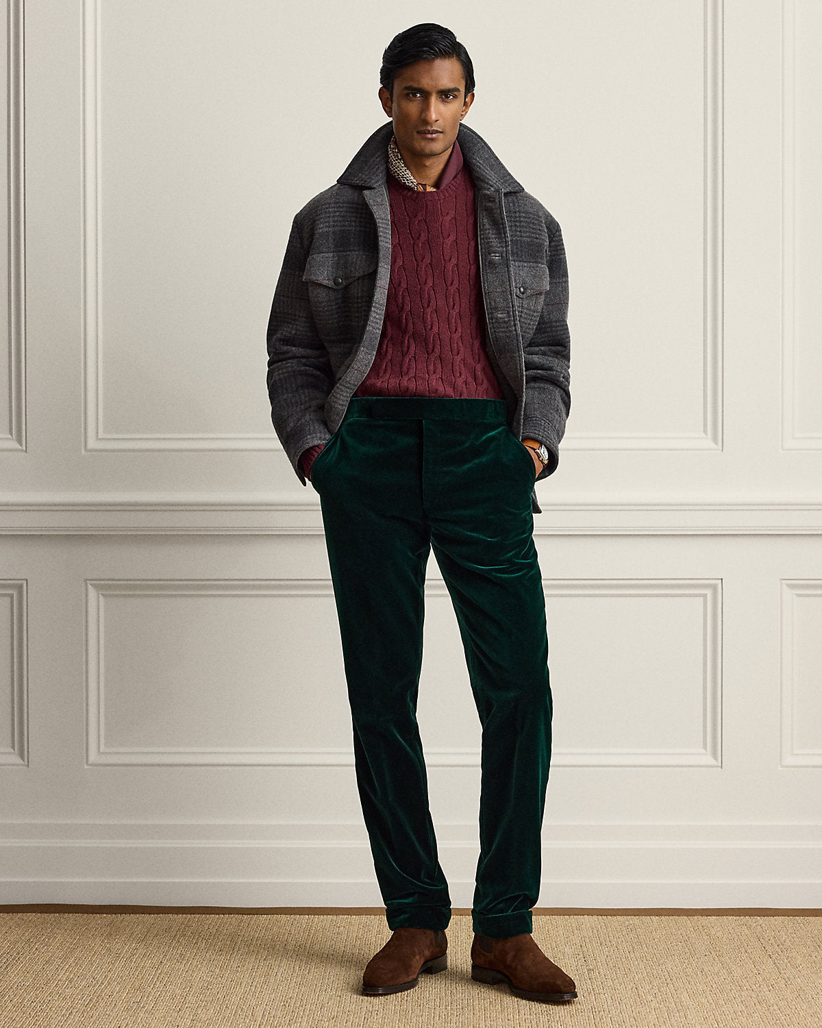 Gregory Hand-Tailored Velvet Trouser