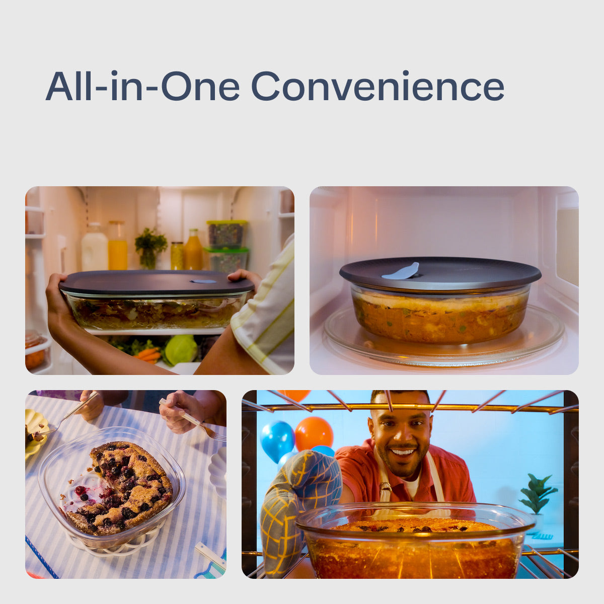 Glass Square Bakeware | Airtight Food Storage Dish